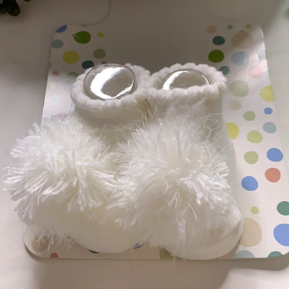 Easter 6 months Infant girl three piece set Ruffle bodysuit shoes slippers
